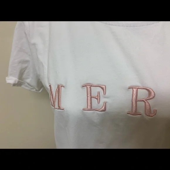 White Merci Tee - Picture 2 of 4